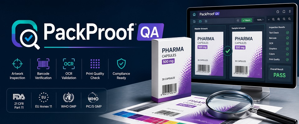 PackProof QA — AI-powered pharmaceutical artwork inspection software